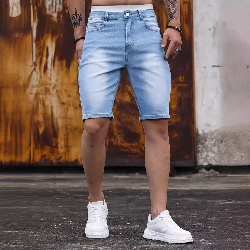 Levis Jeans 501 - Herren Jeans-Shorts Stretch Gewaschen Vintage Distressed