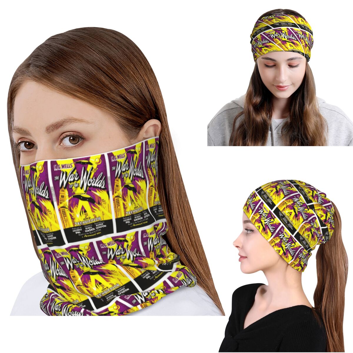 Knit Beanie Hat Warm - War Of The Worlds Bandana Halstuch,
