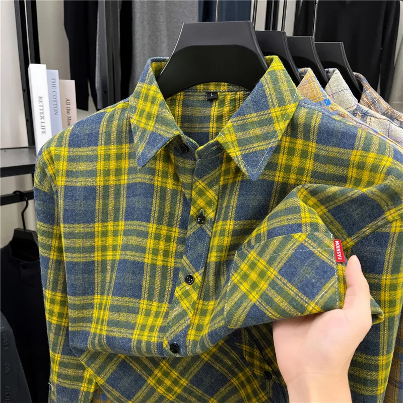 Herren Langarm Retro Karierte  – Flannel Shirt Lined Bewertung und Preis