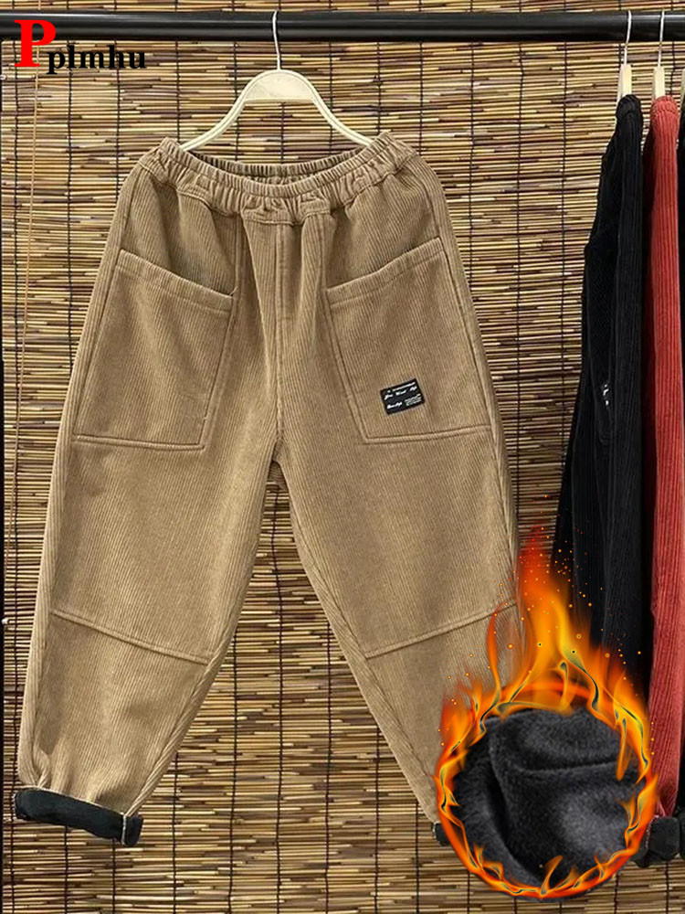 Lässig plus Samt Damen Harems  – Corduroy Pant Warm Bewertung und Preis