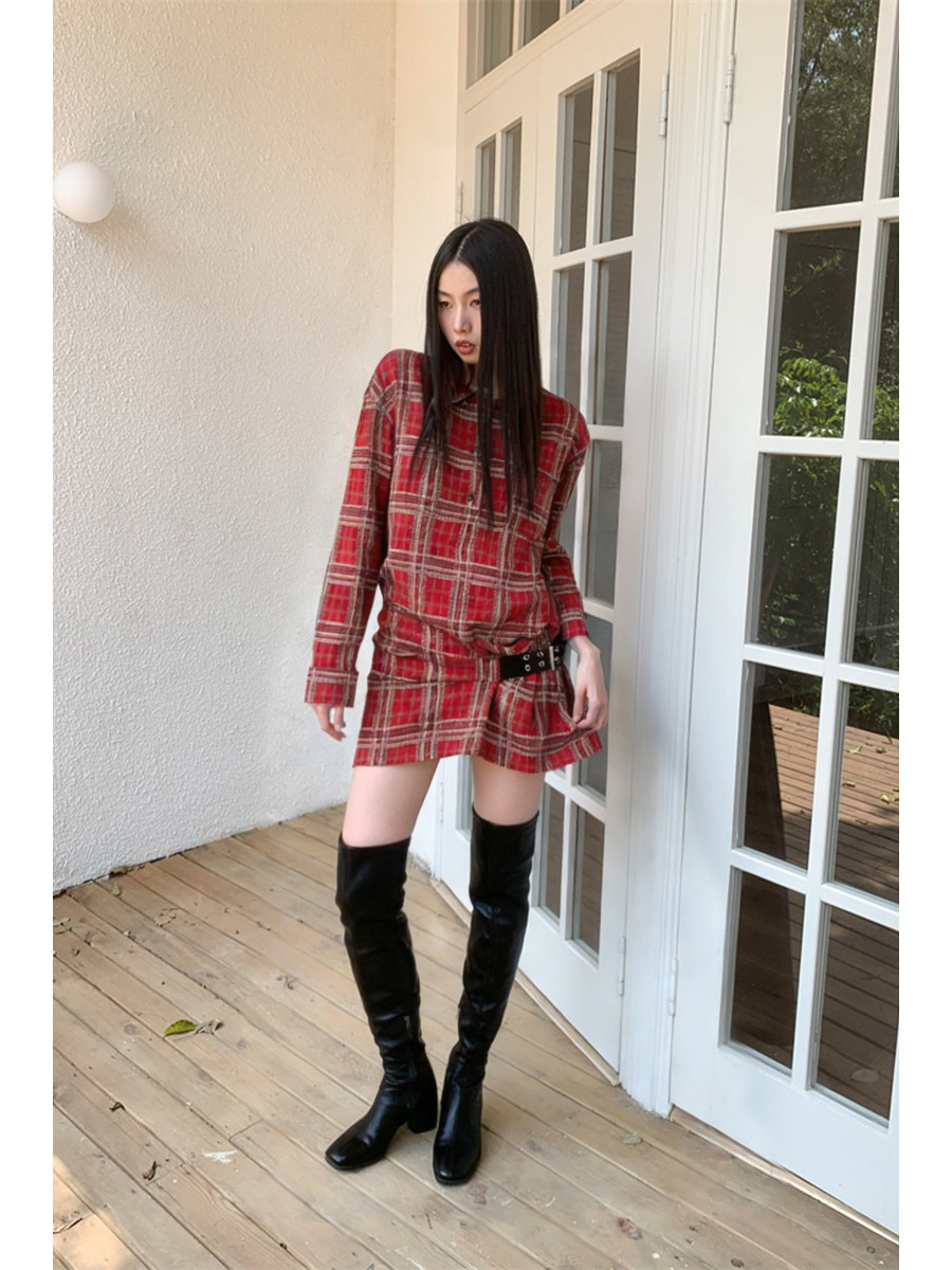 Punk-Kariertes Flanellhemdklei – Flannel Shirt Lined Bewertung und Preis