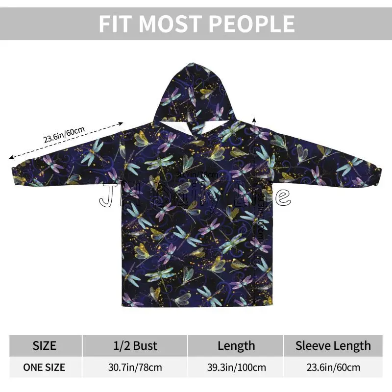 Dragonfly Galaxy Tragbare Deck – Sherpa Hoodie Fleece Bewertung und Preis